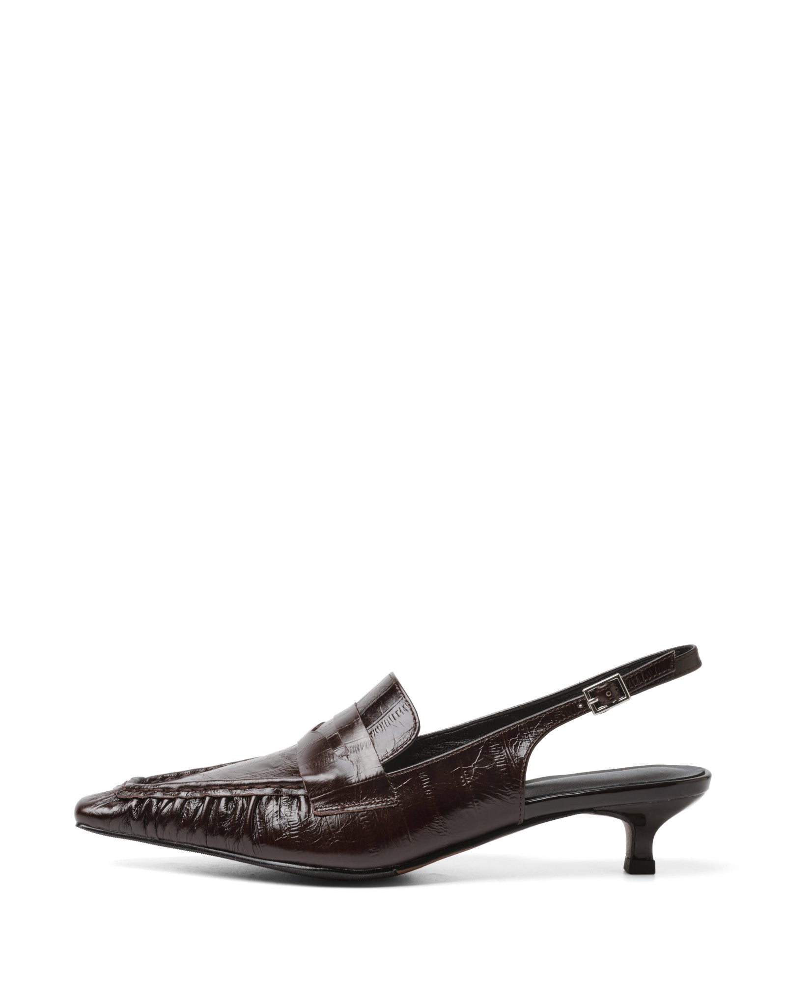 Fima - Zapatos de cuero con tira trasera