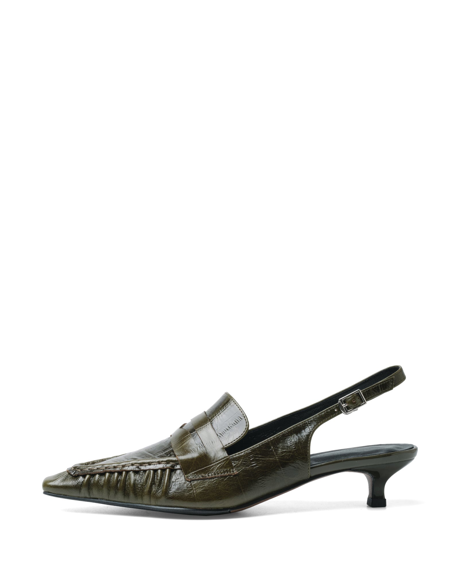 Fima - Zapatos de cuero con tira trasera