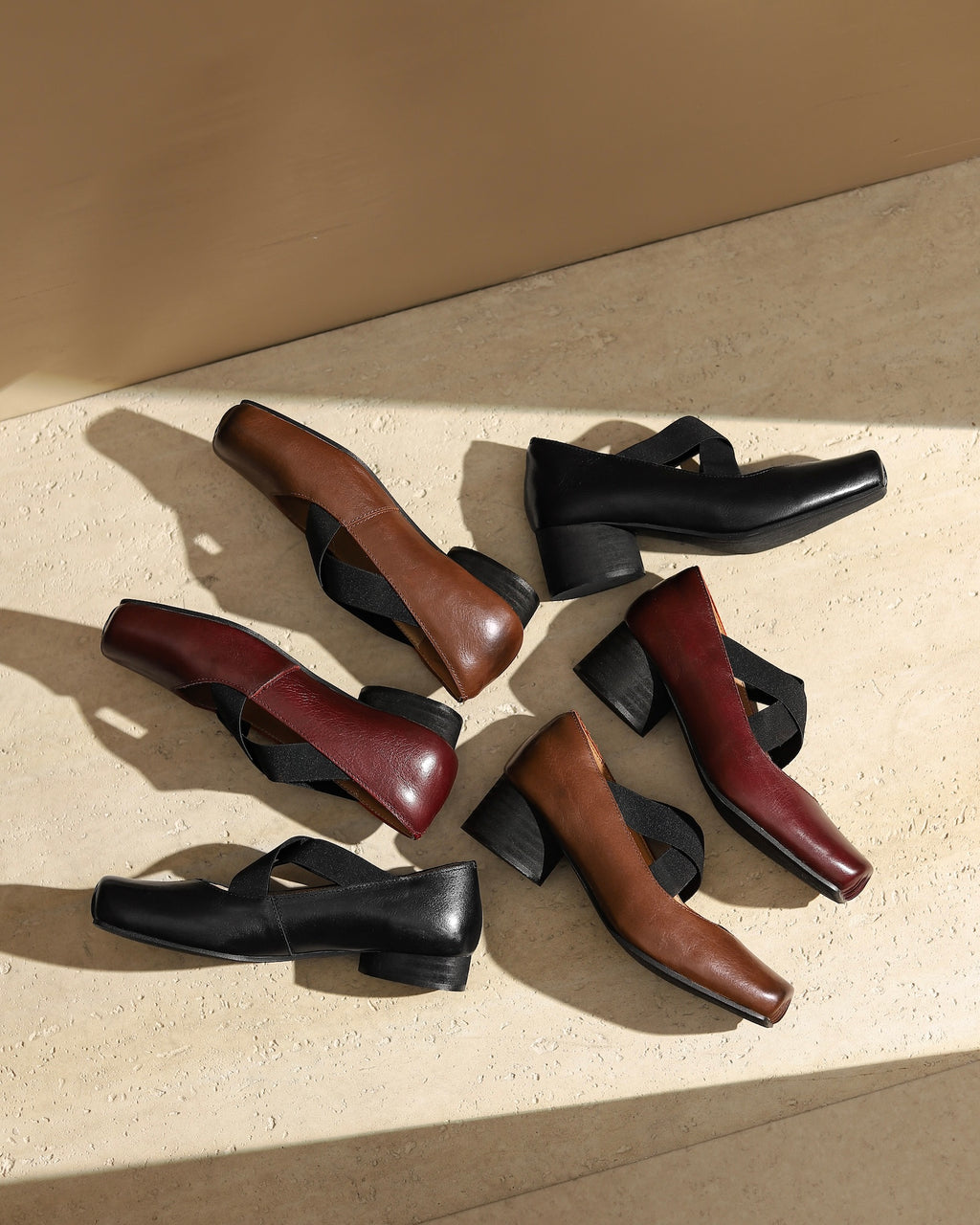 Govia - Tacones de Punta Cuadrada