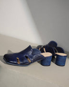 Joda - Horsehide Heeled Mules