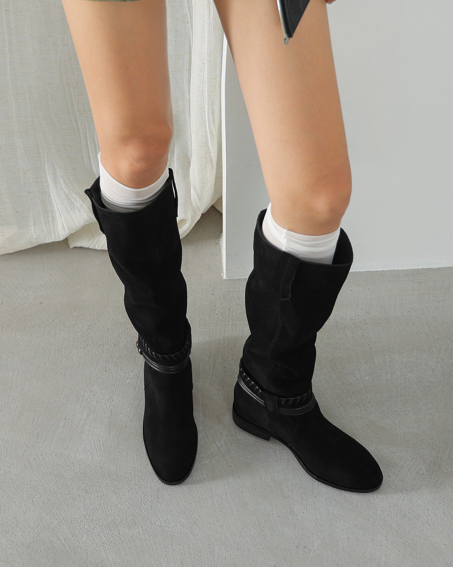 Kins - Suede Knee-high Boots