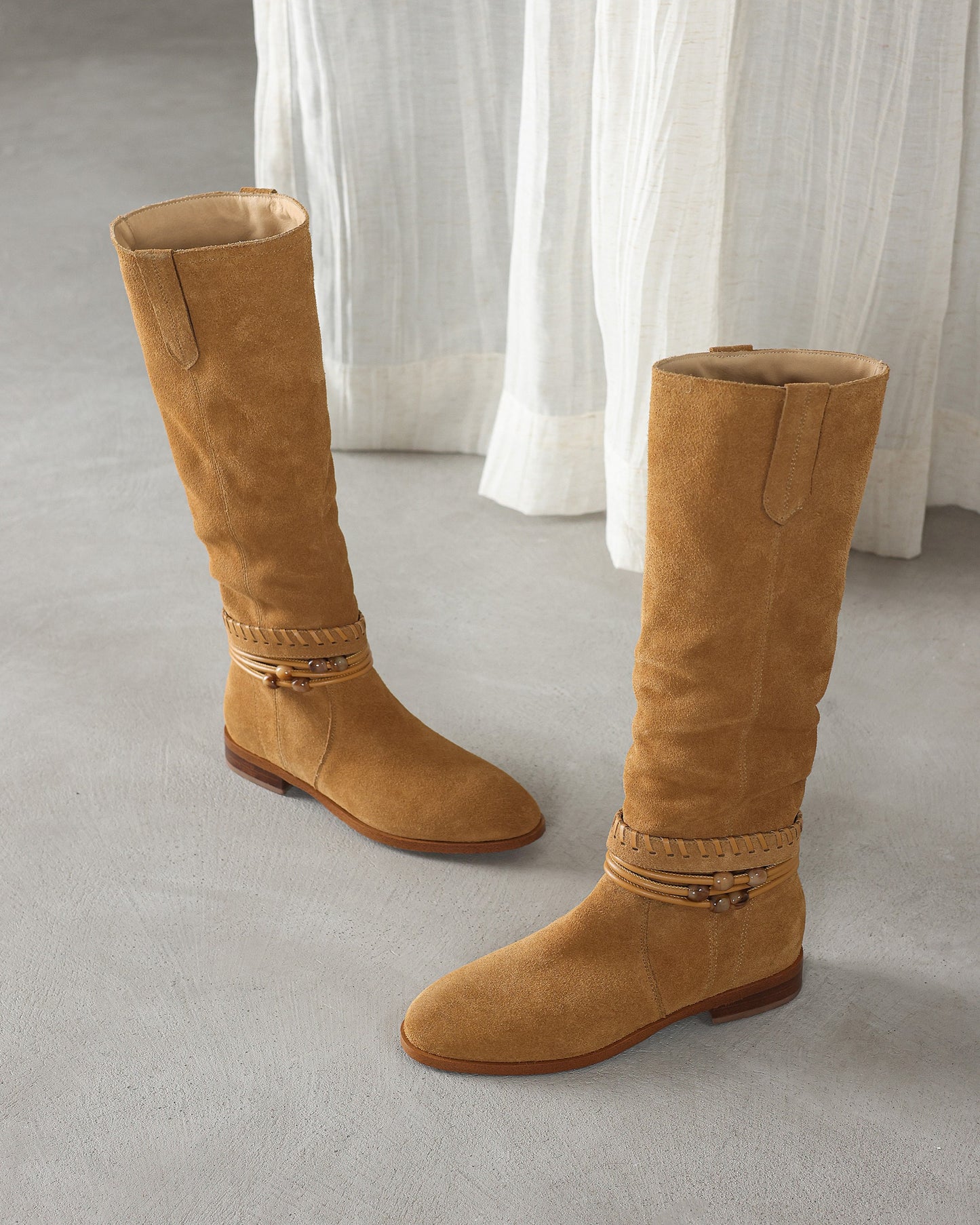 Kins - Suede Knee-high Boots