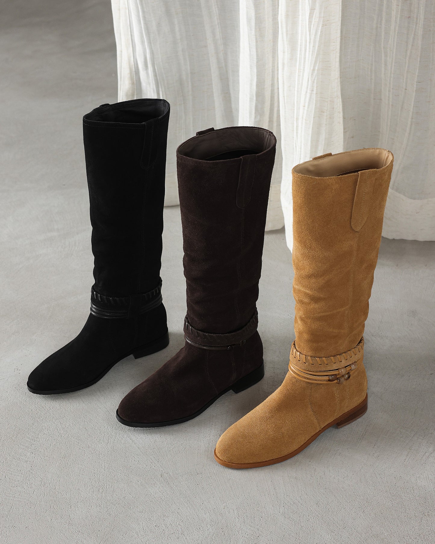 Kins - Suede Knee-high Boots
