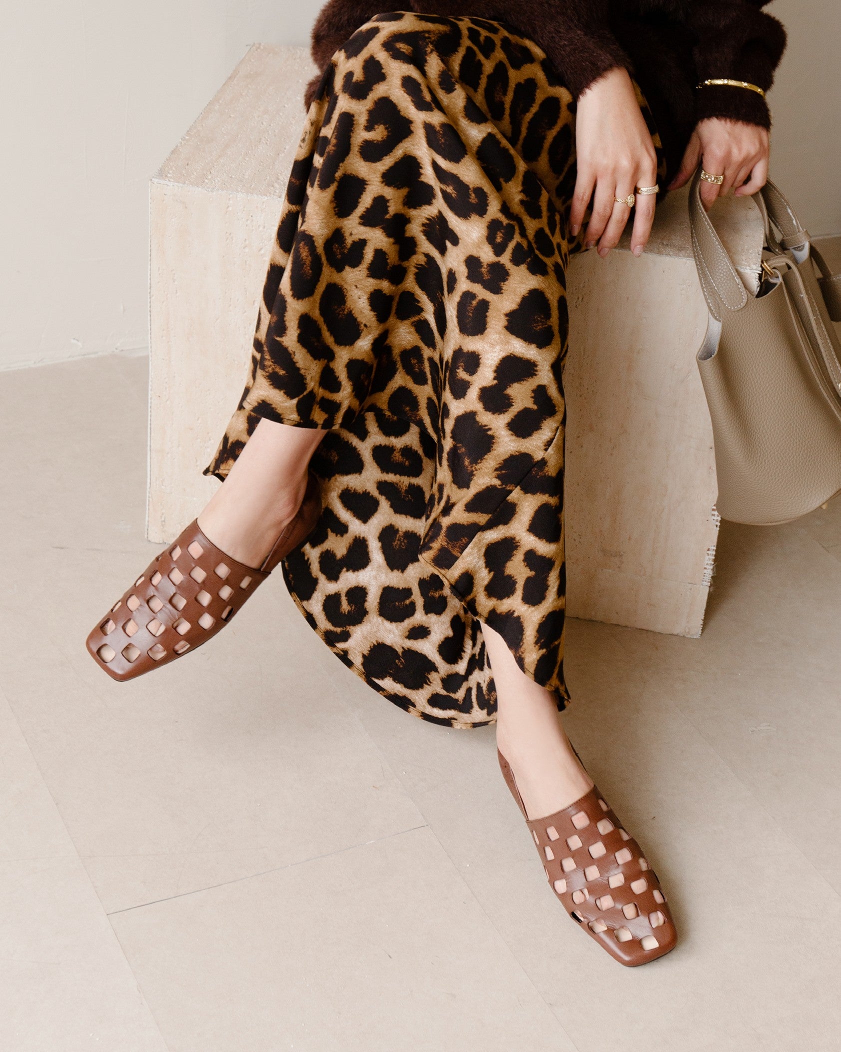 Kola - Perforated Sandals