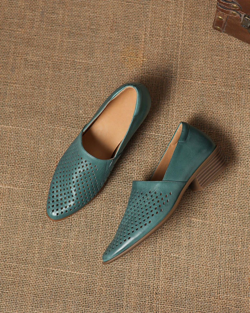 Korio - Perforated Leather Loafers
