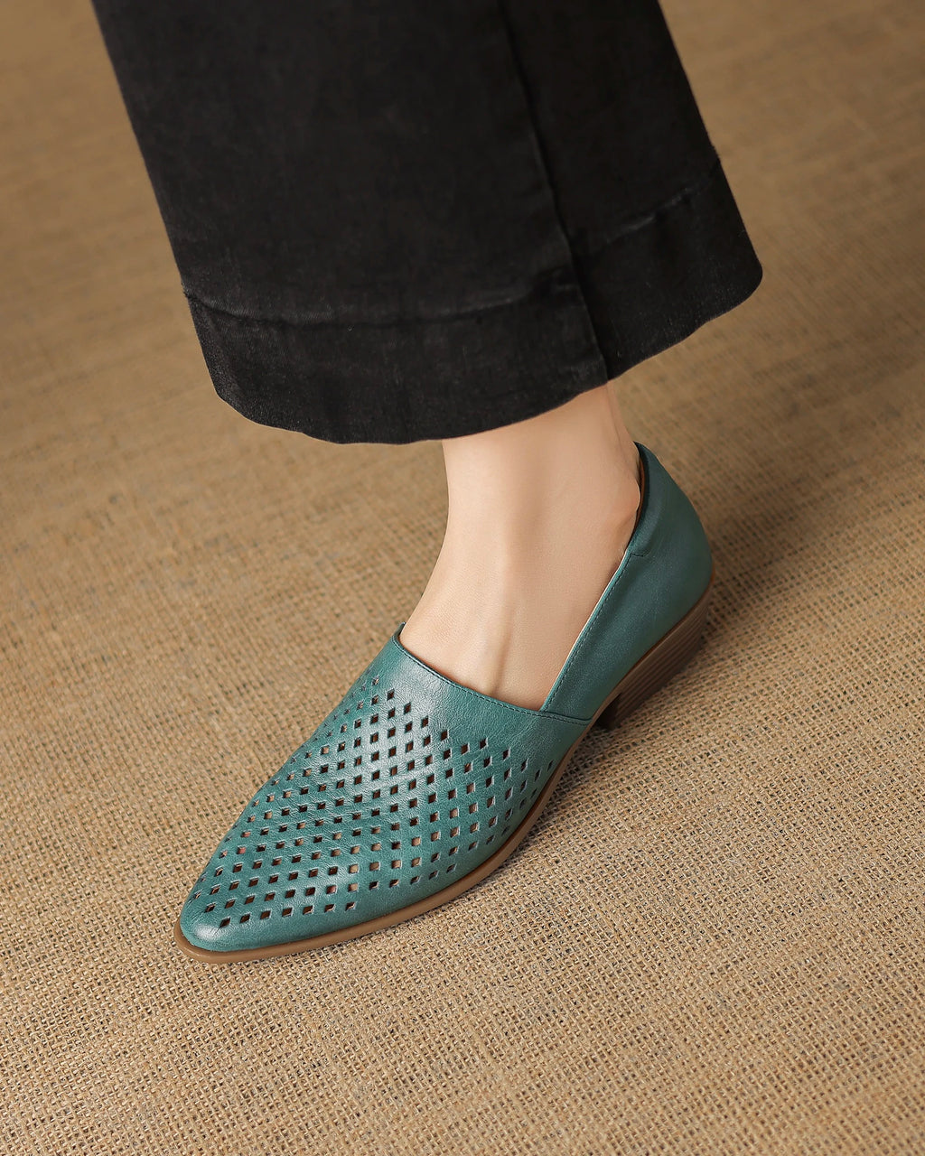 Korio - Perforated Leather Loafers