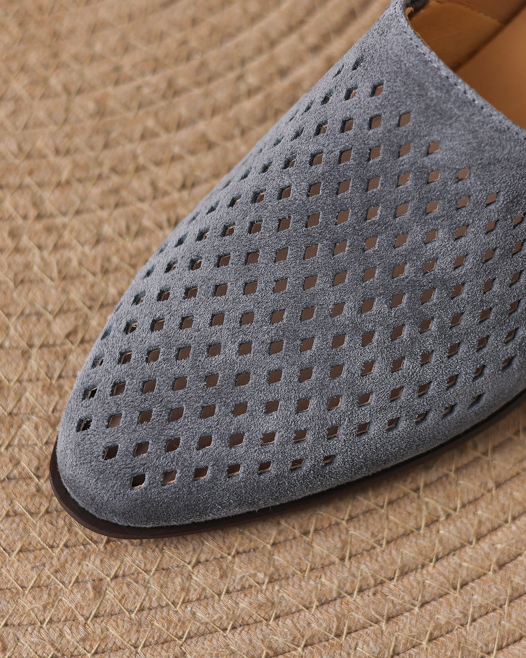 Korio - Perforated Suede Loafers
