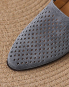 Korio - Perforated Suede Loafers