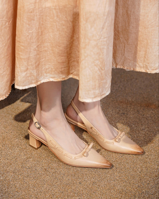 Lane - Leather Heels