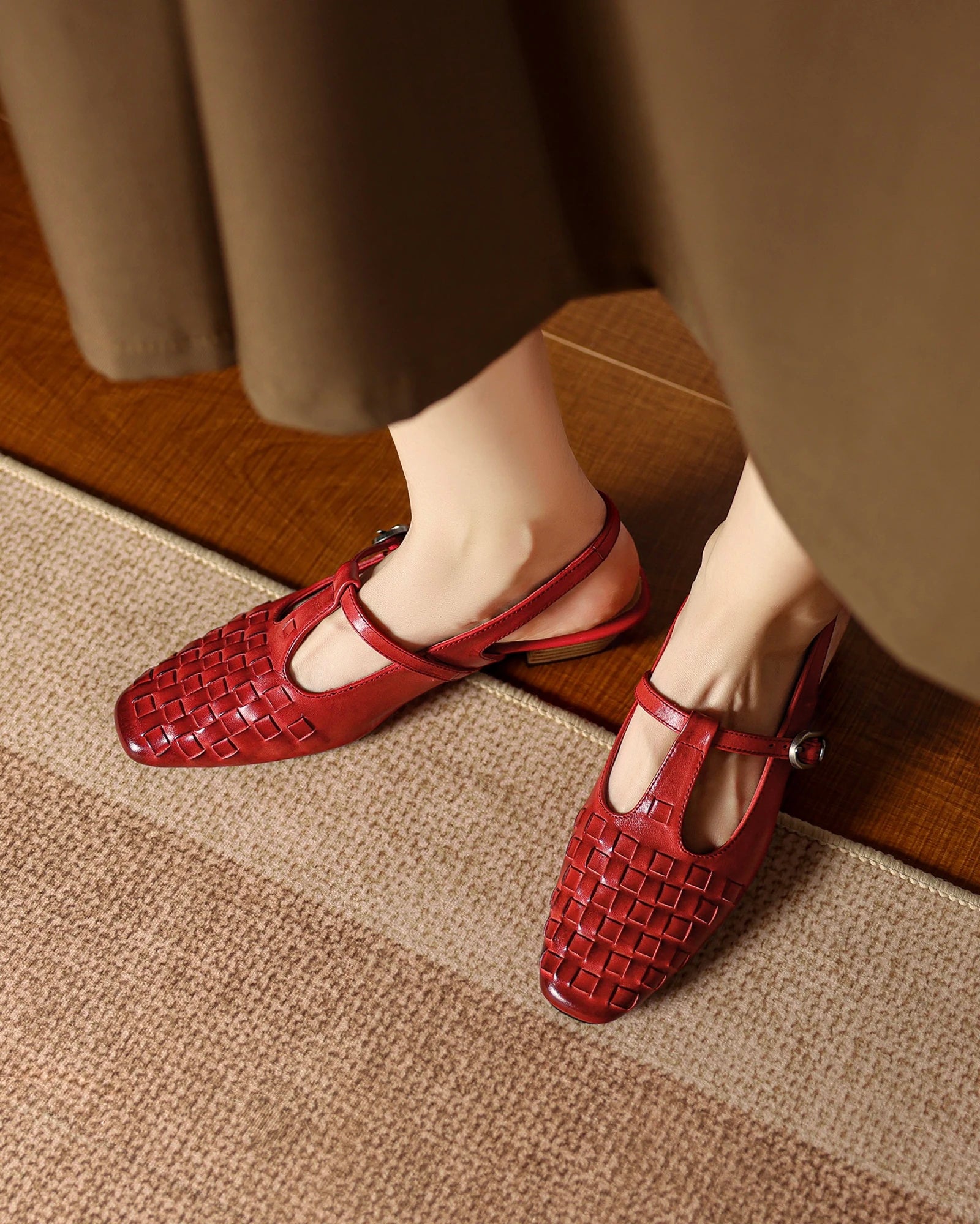 Lasiy - Woven Slingbacks