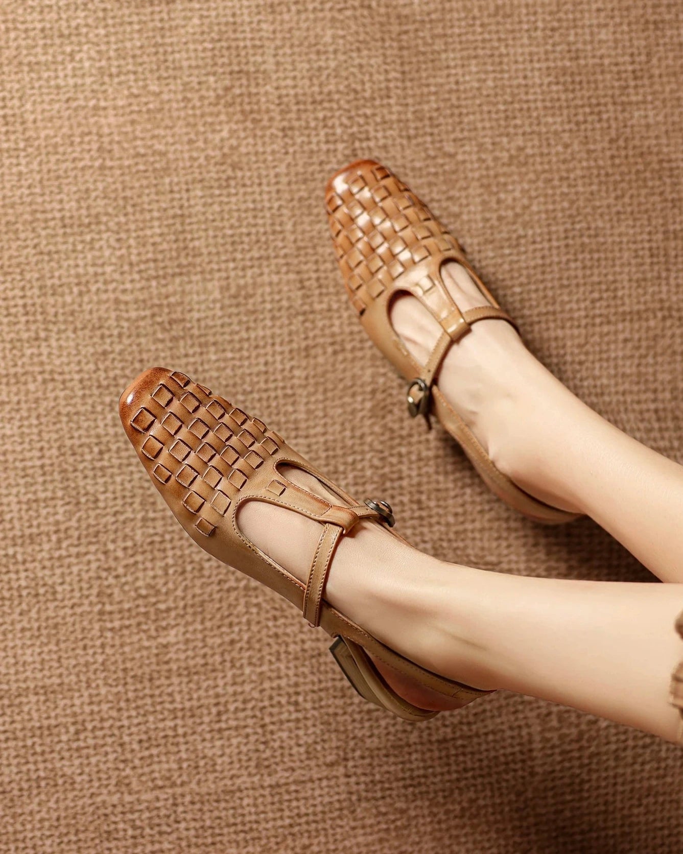 Lasiy - Woven Slingbacks