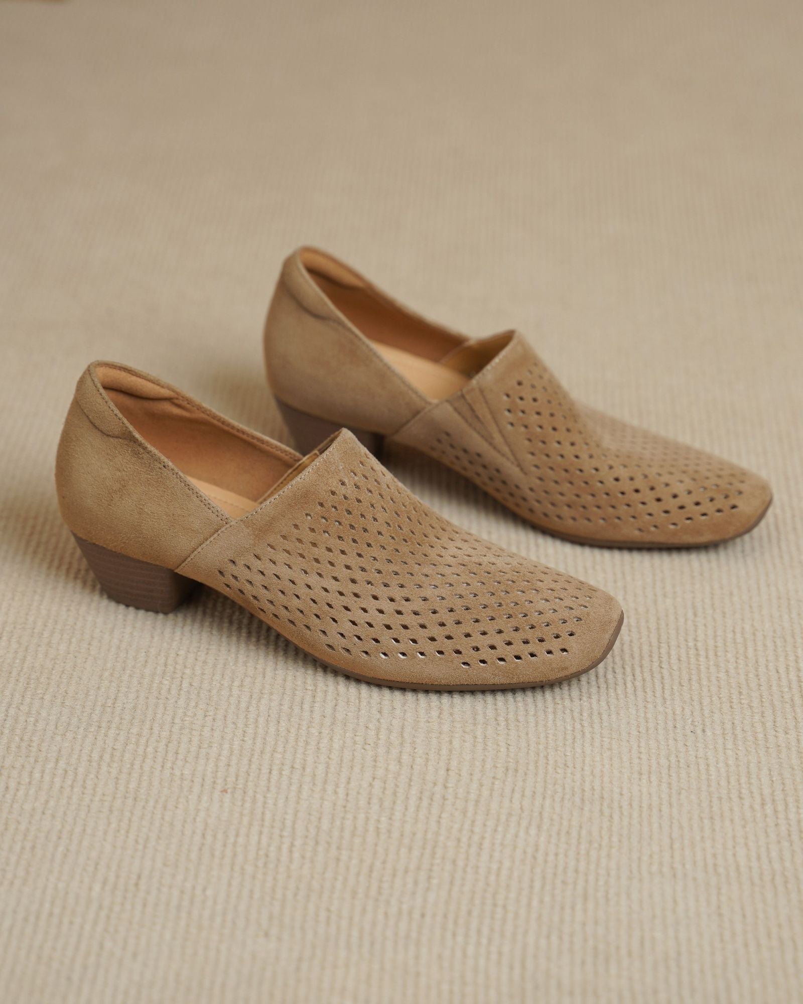 Mocasines ligeros de ante