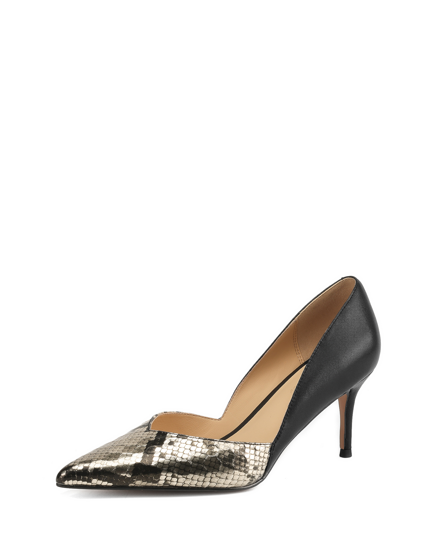 Luci - Embossed Leather Pumps