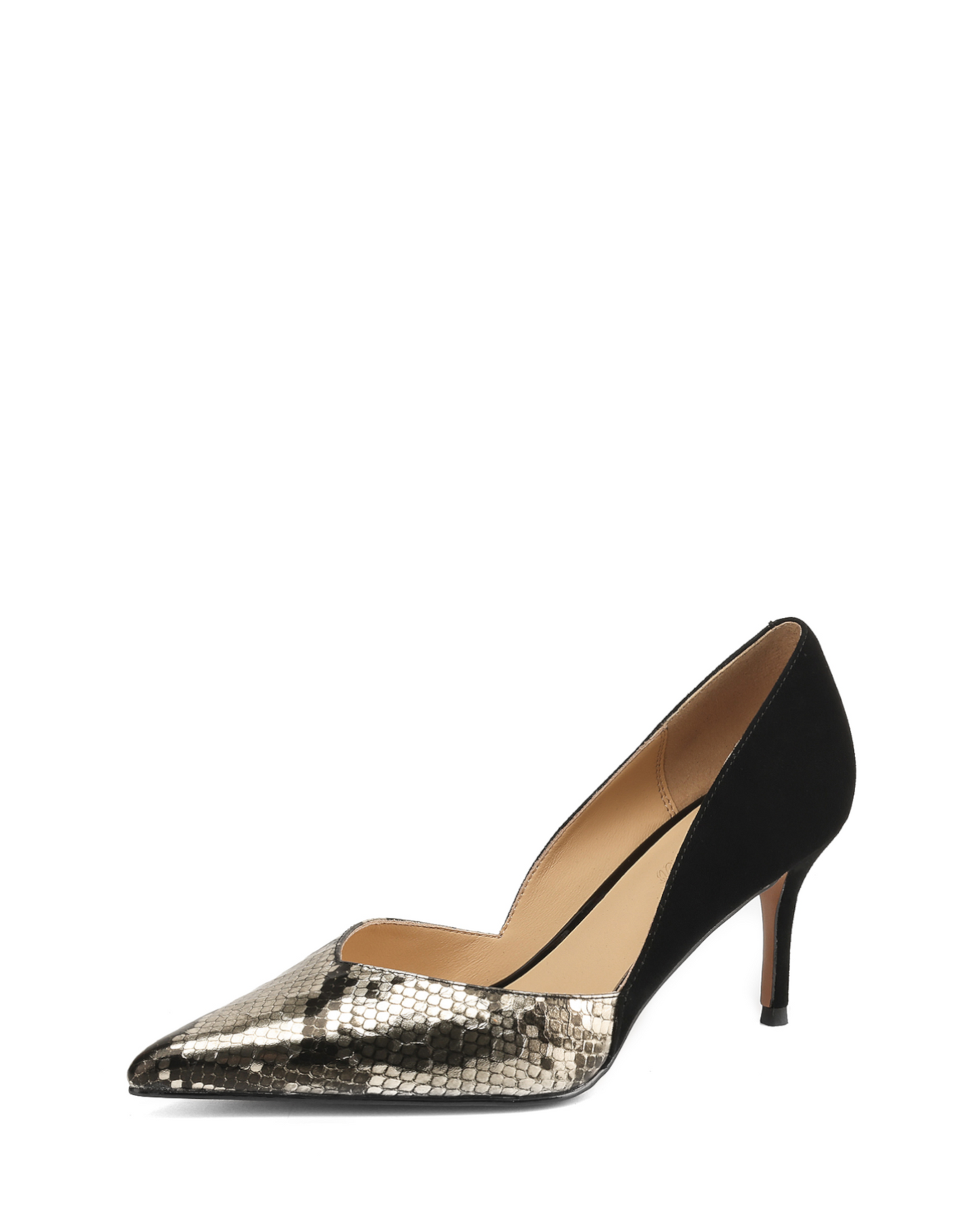 Luci - Embossed Leather Pumps