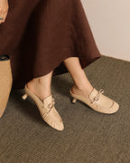 Moga - Ruched Mules