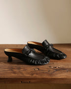 Moga - Ruched Mules