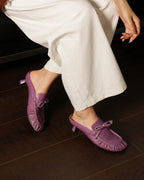 Moga - Ruched Mules