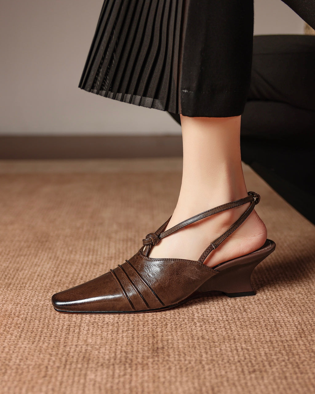 Puya - Wedge Slingbacks