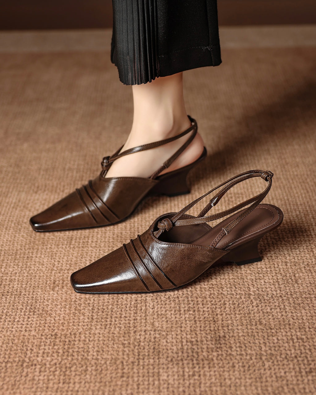 Puya - Wedge Slingbacks
