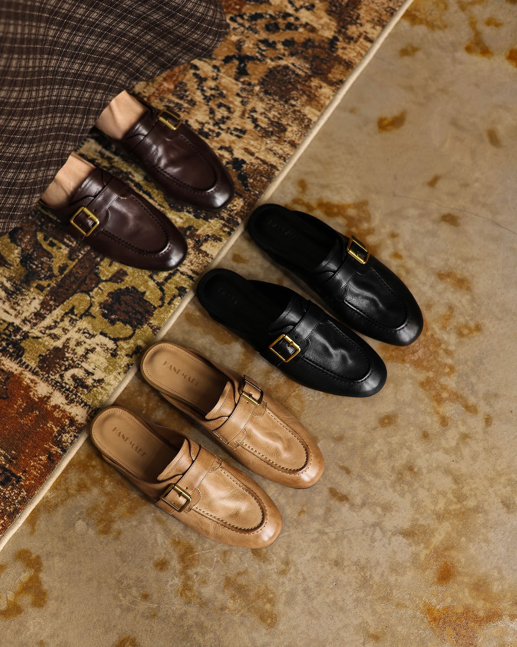 Roya - Leather Mules