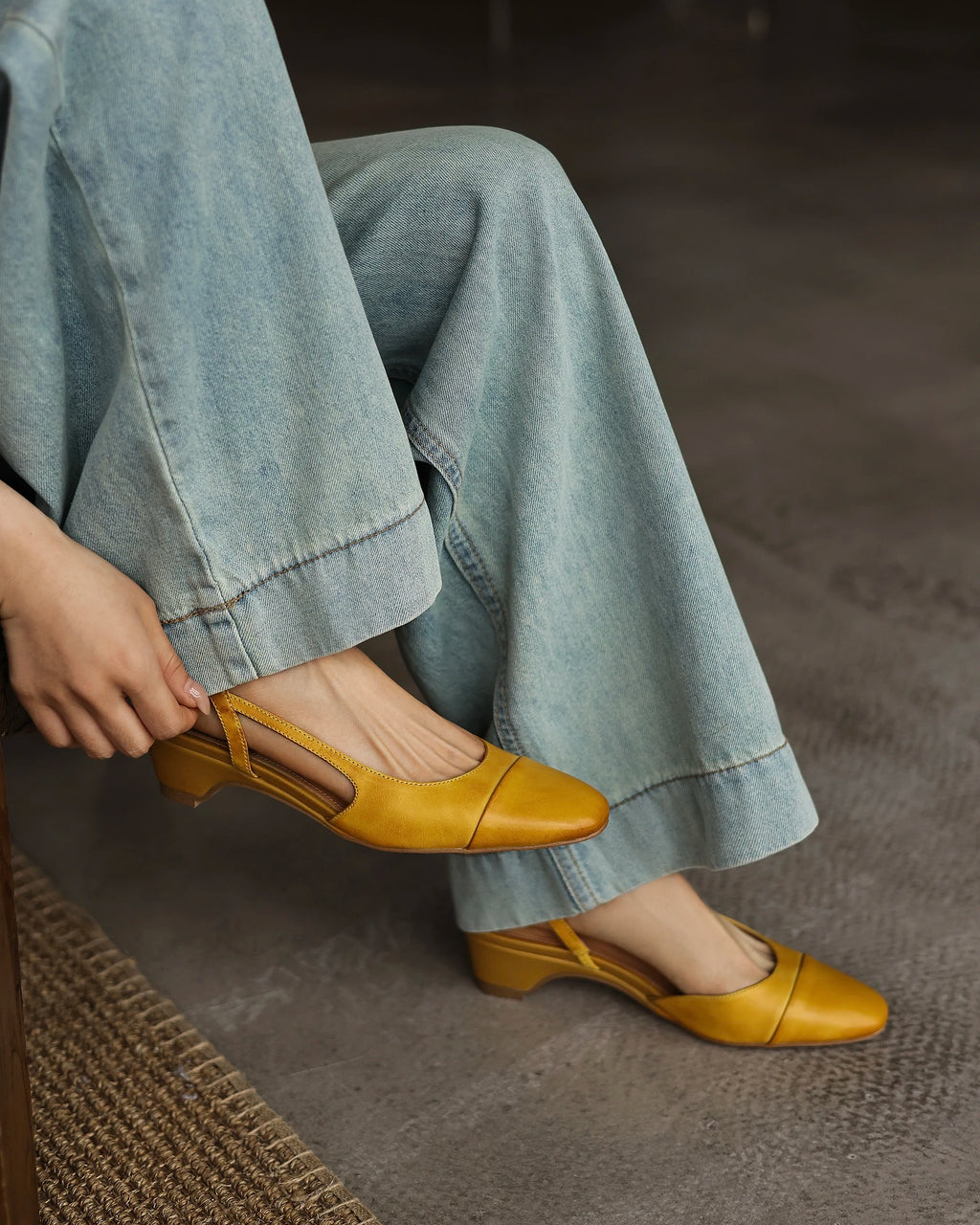 Sana - Leather Slingback