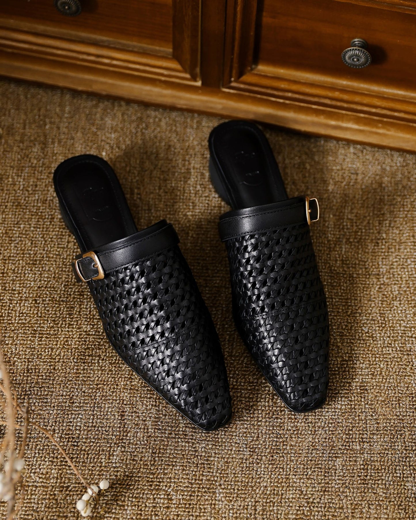 Taya - Woven Mules