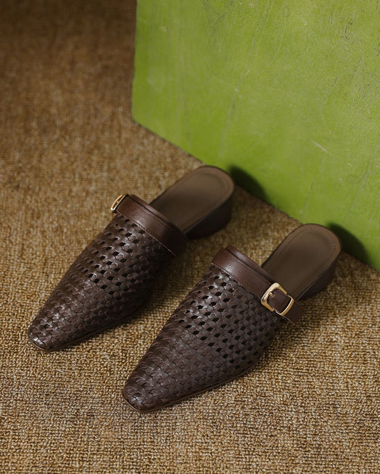 Taya - Woven Mules