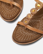 Wien - Embroidered Thong Sandals