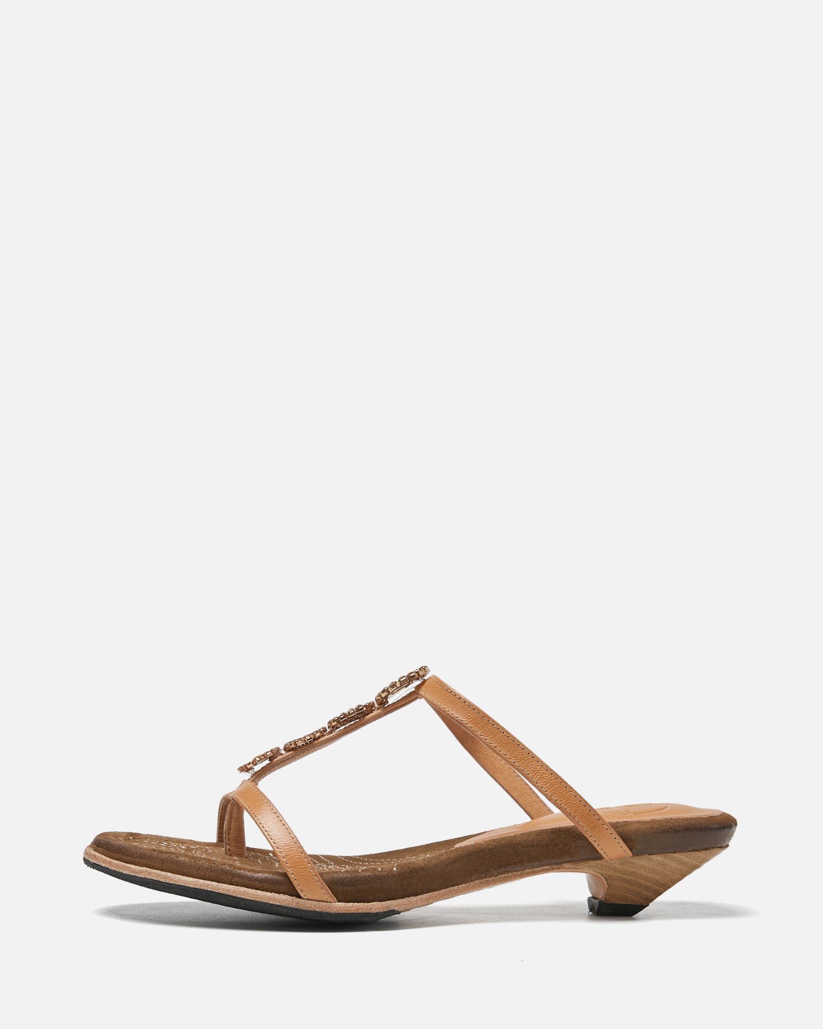 Wien - Embroidered Thong Sandals