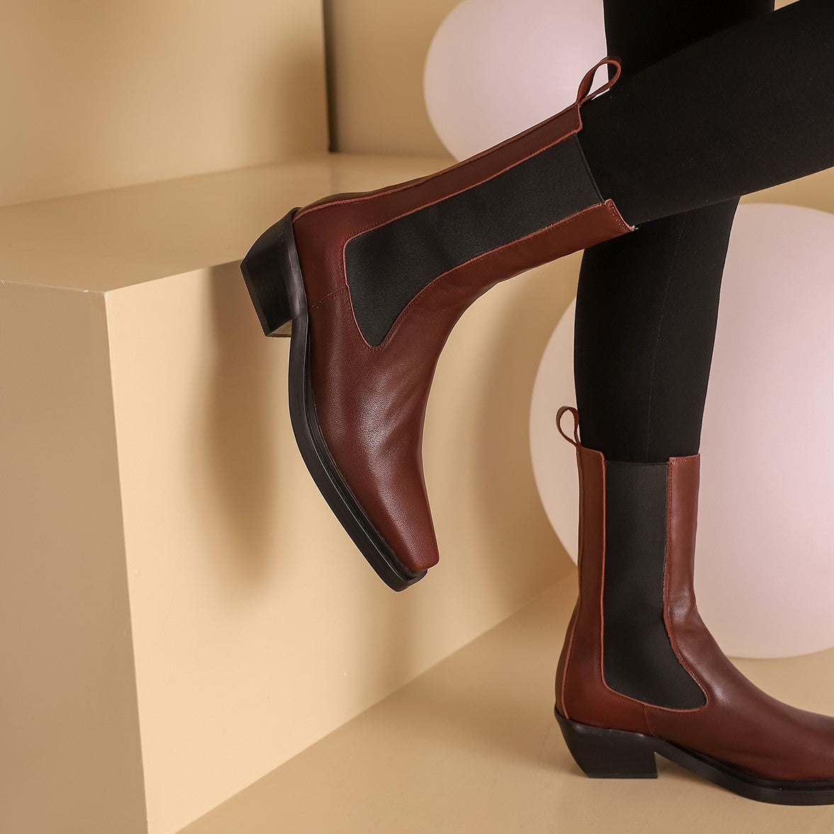 Women Brown Boots - Temu