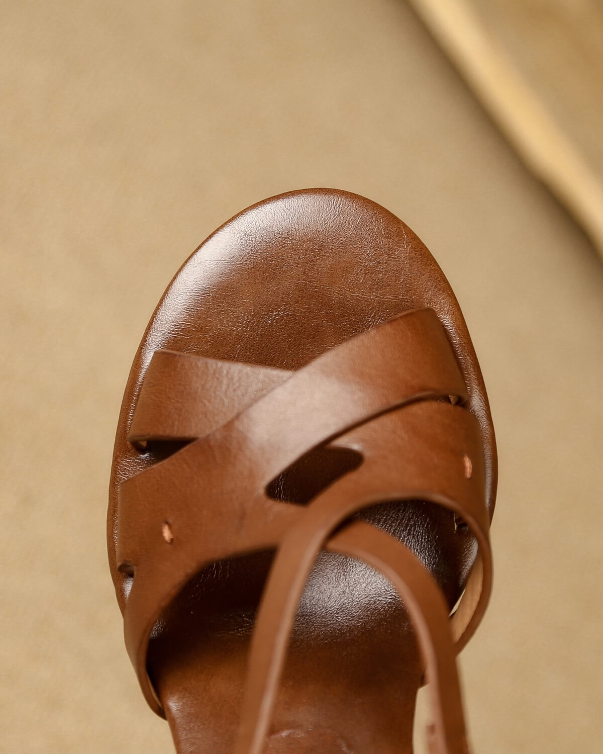 Amia-Crisscross-Tan-Leather-Sandals-4