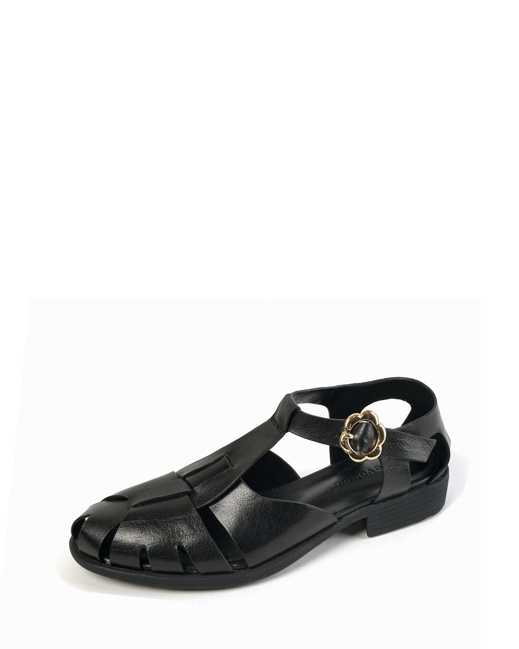 Boca-Black-Leather-Woven-Fisherman-Sandals