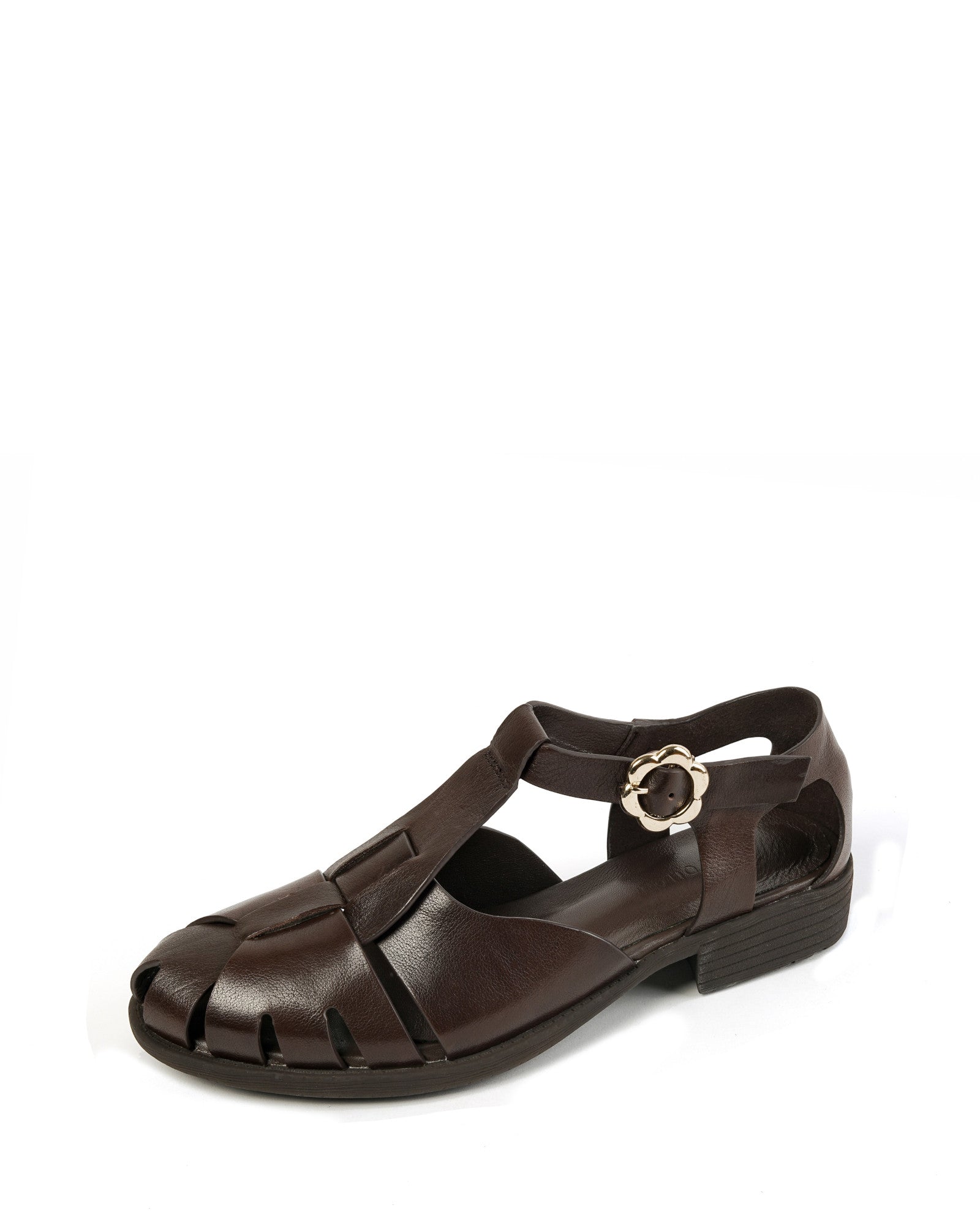 Boca-Brown-Leather-Woven-Fisherman-Sandals