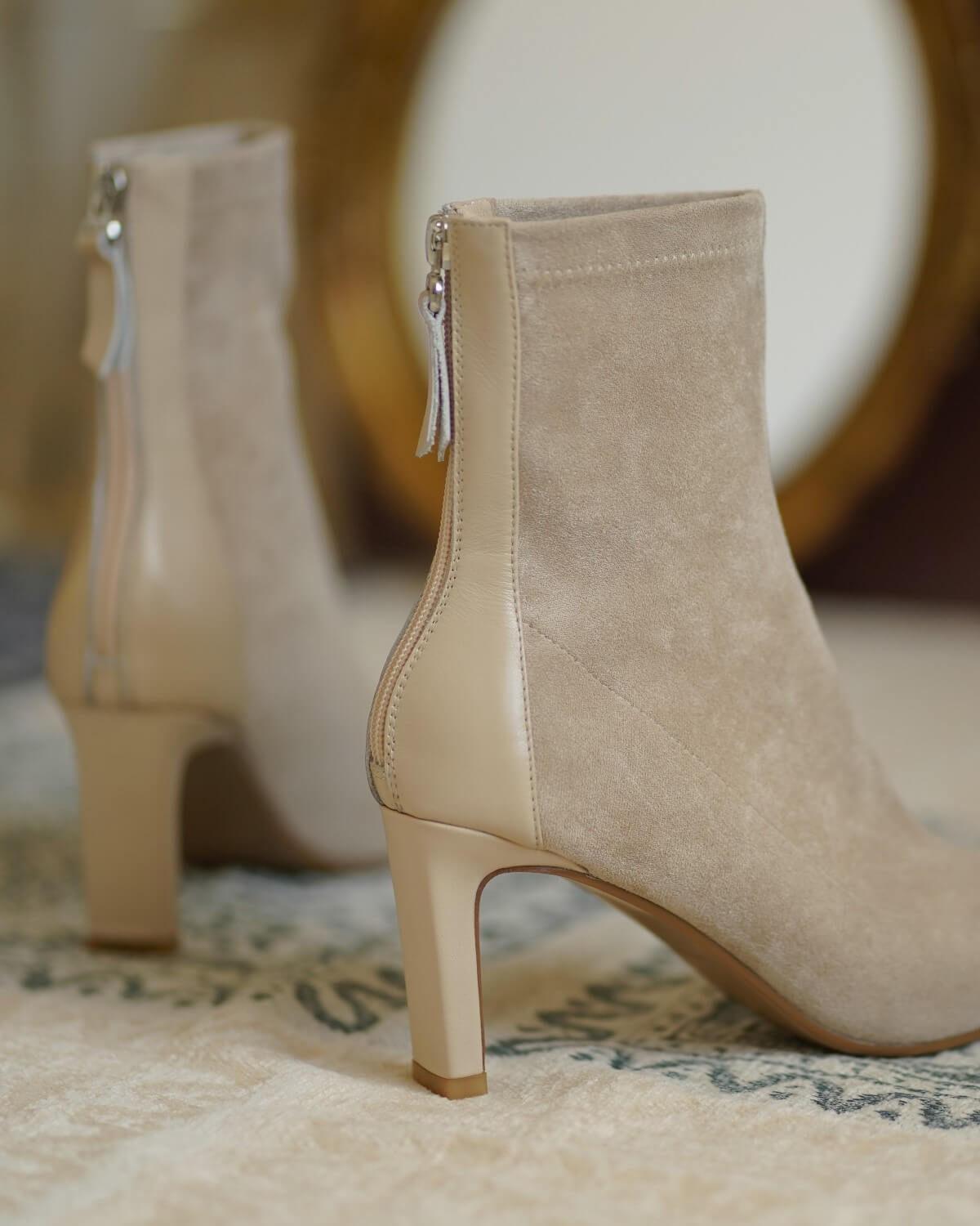 Emie-Beige-Stretch-Ankle-Boots-2