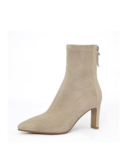 Emie-Beige-Stretch-Ankle-Boots