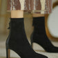 Emie-Black-Stretch-Ankle-Boots-Model
