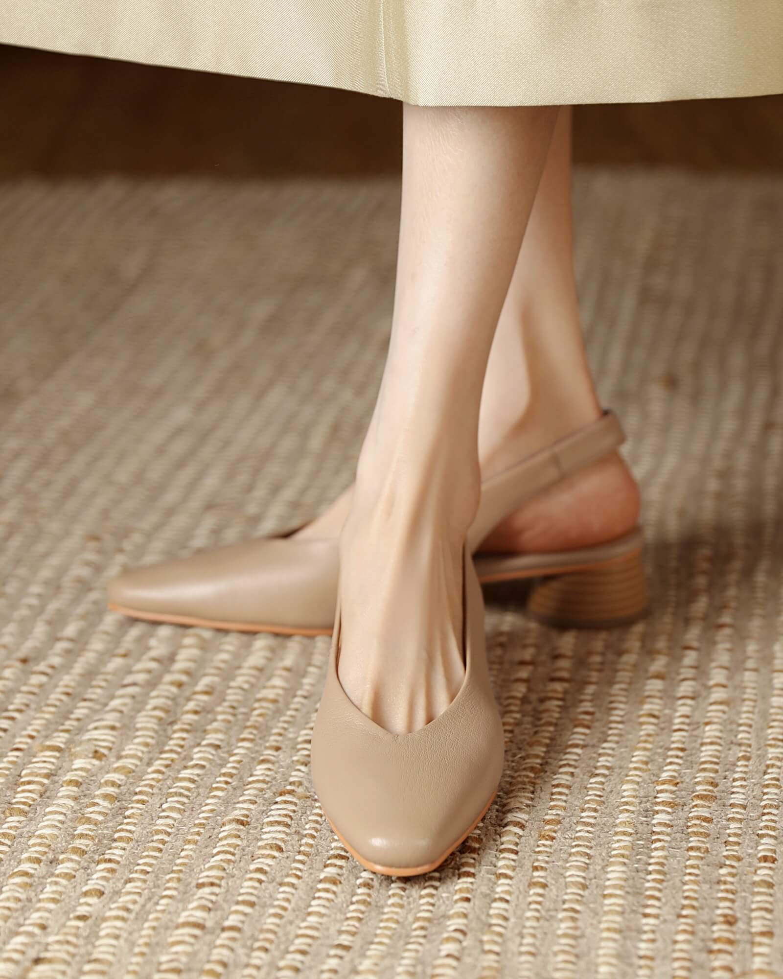 Ganni-nude-lambskin-slingback-pumps-model