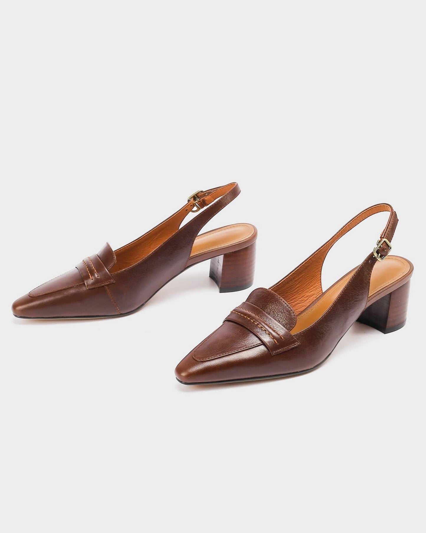 Gero-Brown-Leather-Slingback-Pumps-1