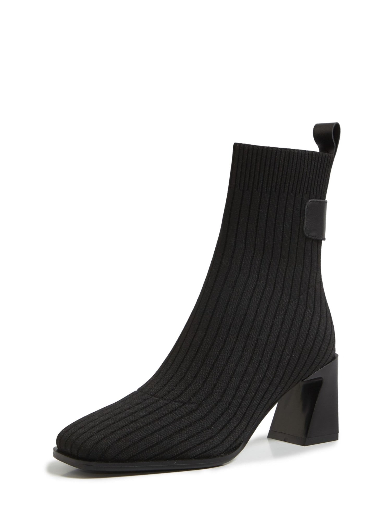 Guna-Block-Heel-Black-Sock-Boots