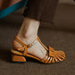 Gusta-Low-Heel-Orange-Fisherman-Sandals-Model