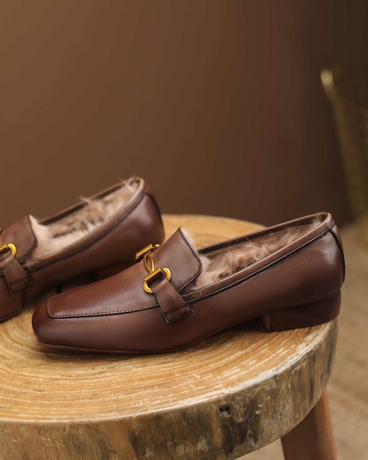 Hart-Fur-Lined-Brown-Leather-Loafers-2
