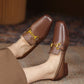 Hart-Fur-Lined-Brown-Leather-Loafers-Model-2