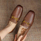 Hart-Fur-Lined-Brown-Leather-Loafers-Model-3
