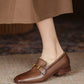Hart-Fur-Lined-Brown-Leather-Loafers-Model