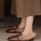 Helen-Fur-Lined-Brown-Loafers-Model