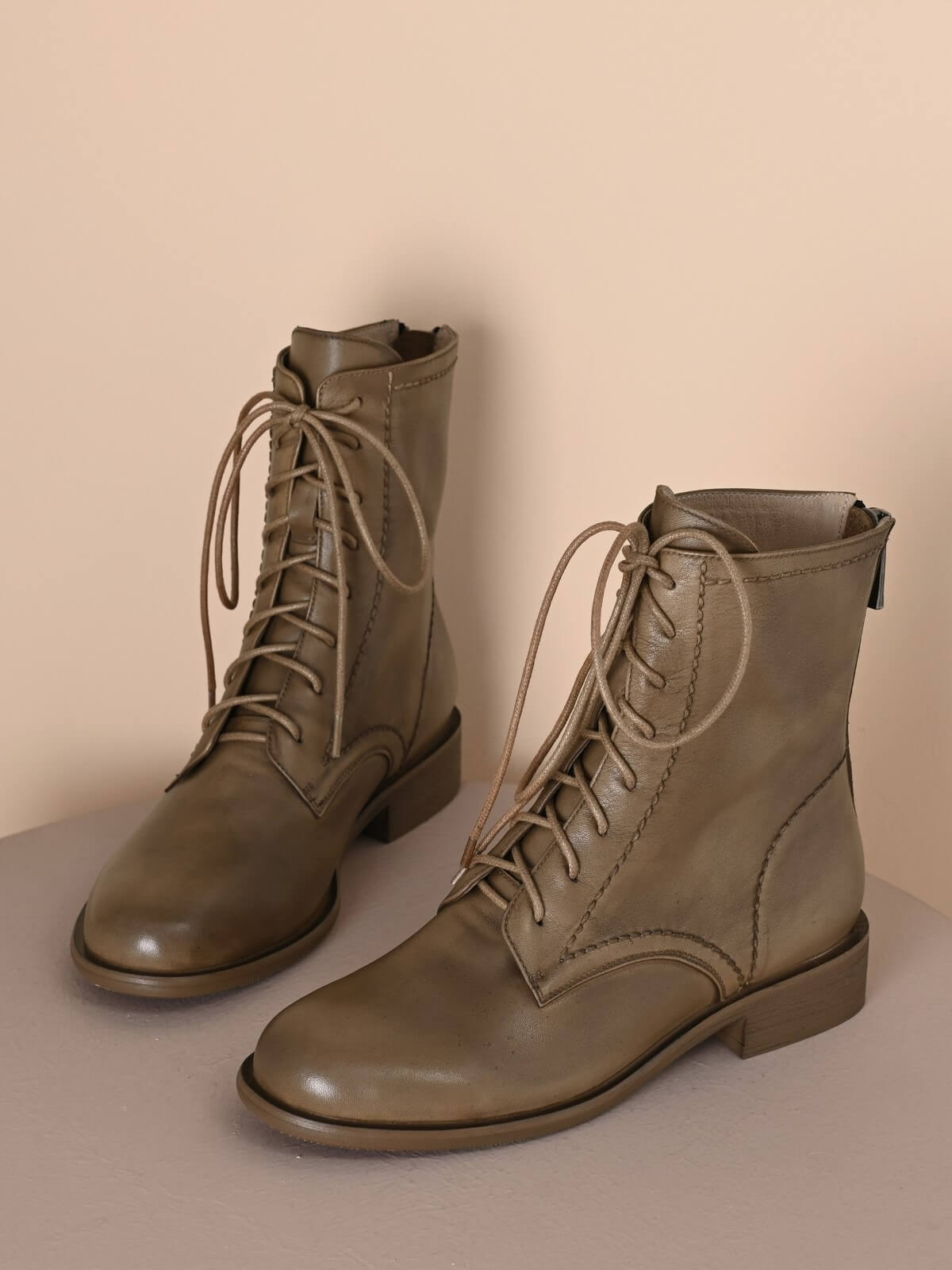 Iven-Khaki-Leather-Combat-Boots-2