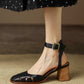 Kala-black-leather-ankle-strap-heels-model