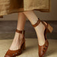 Kala-brown-leather-ankle-strap-heels-model