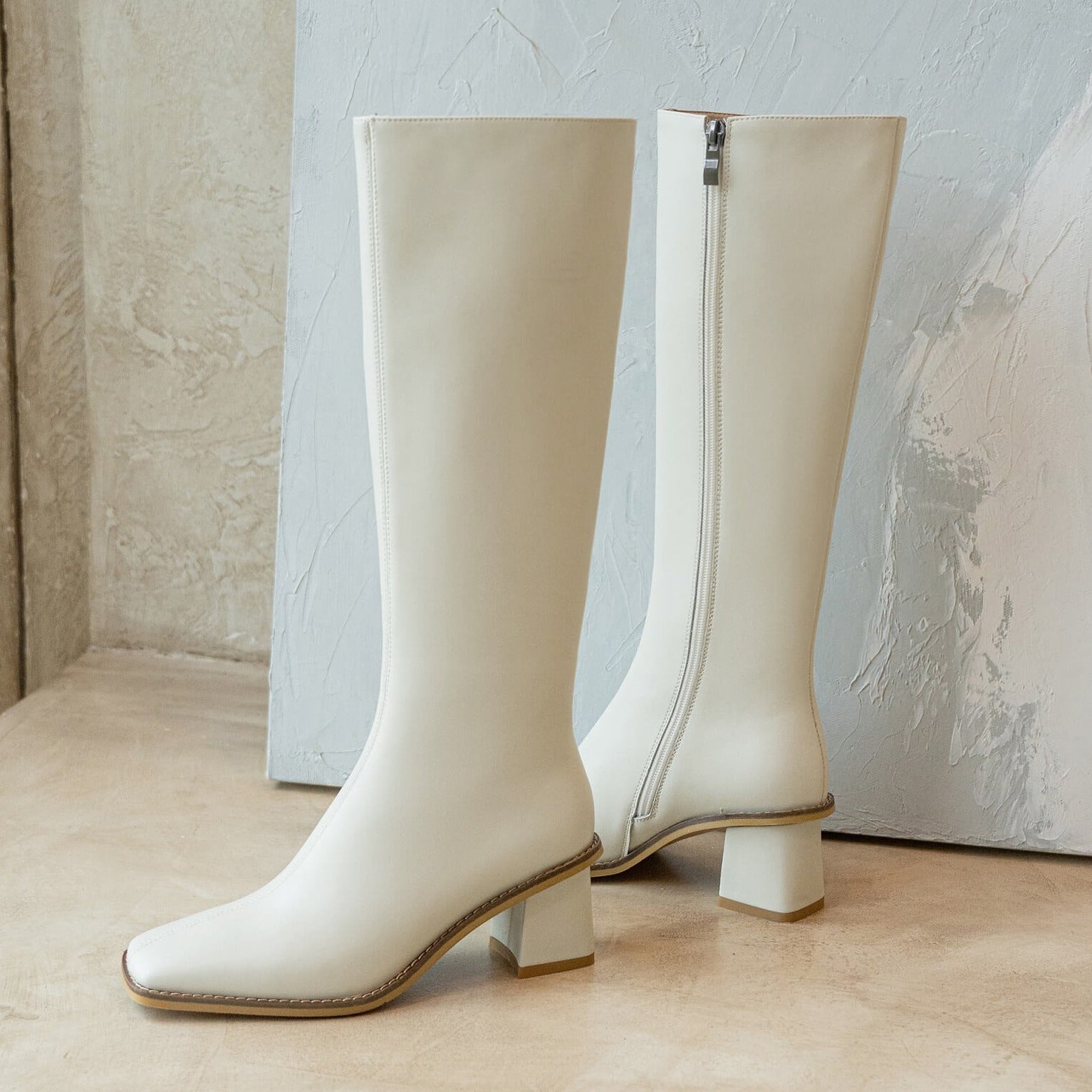 Klea-Square-Toe-Block-Heel-White-Knee-High-Boots-1