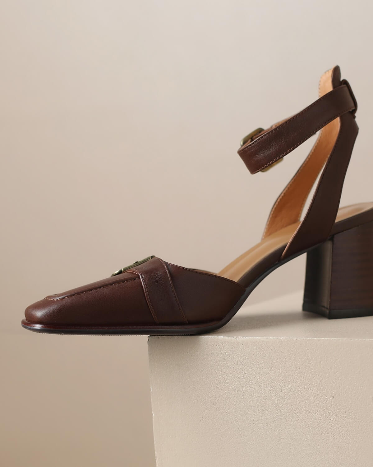 Lando-Square-Toe-Ankle-Strap-Brown-Leather-Heels-1